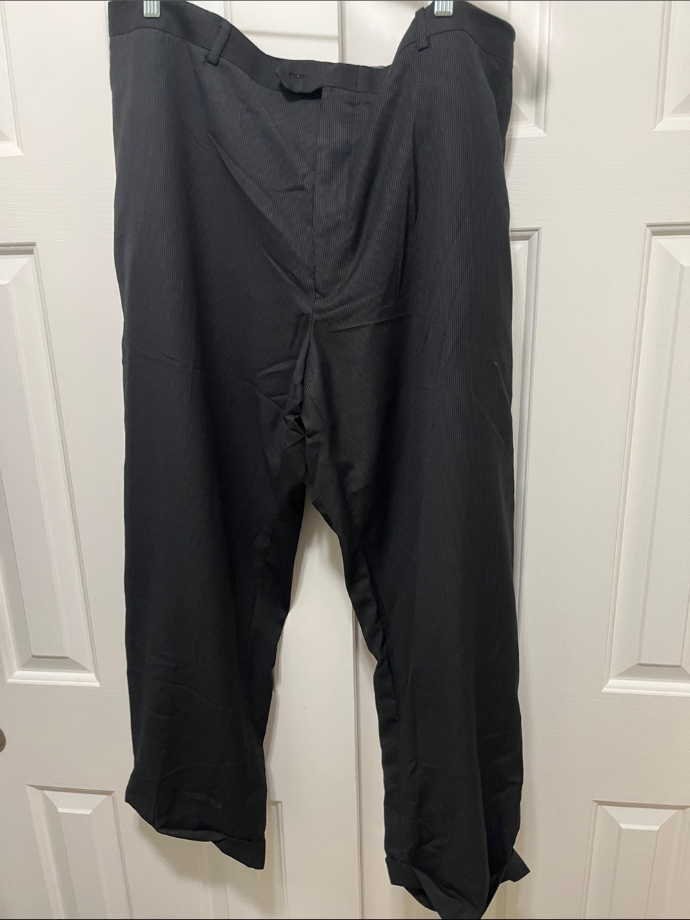 Men's Black Dress Trousers - Classic Straight Fit